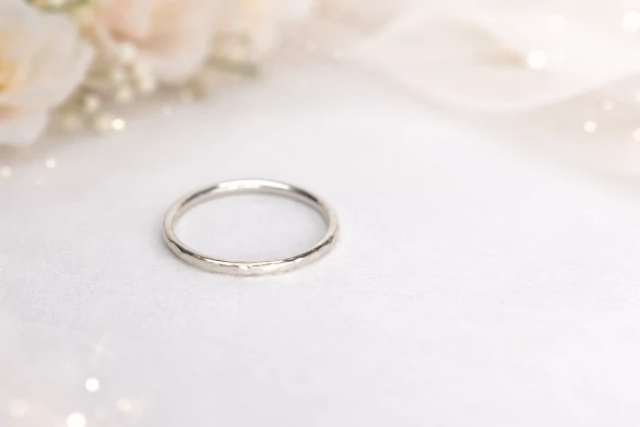 Minimál ezüst gyűrű